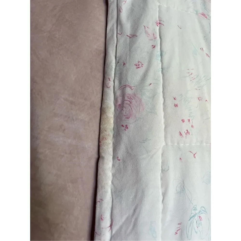 Vintage Handmade Flower Power Quilt